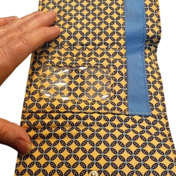 Vera Bradley Wallet Bali Blue Floral Paisley Quilted Tri Fold Summer 2009 - Picture 4 of 7